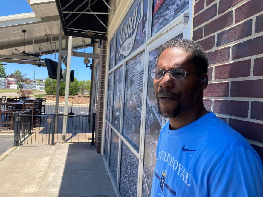 James Lemons, who was shot in the right thigh, on June 7, the day he had his stitches taken out after surgery to remove the bullet lodged in his leg. Lemons’ family was helped by Unite KC with insurance payments to tide them over until Lemons returns to work.