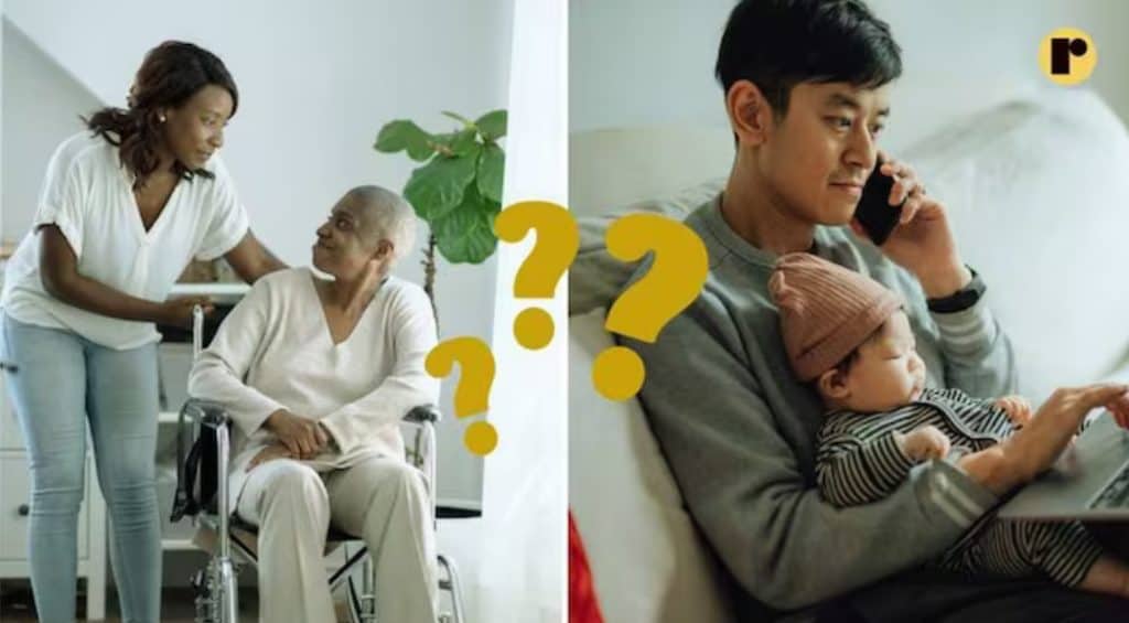Millennials balancing caregiving for aging parents and raising children.