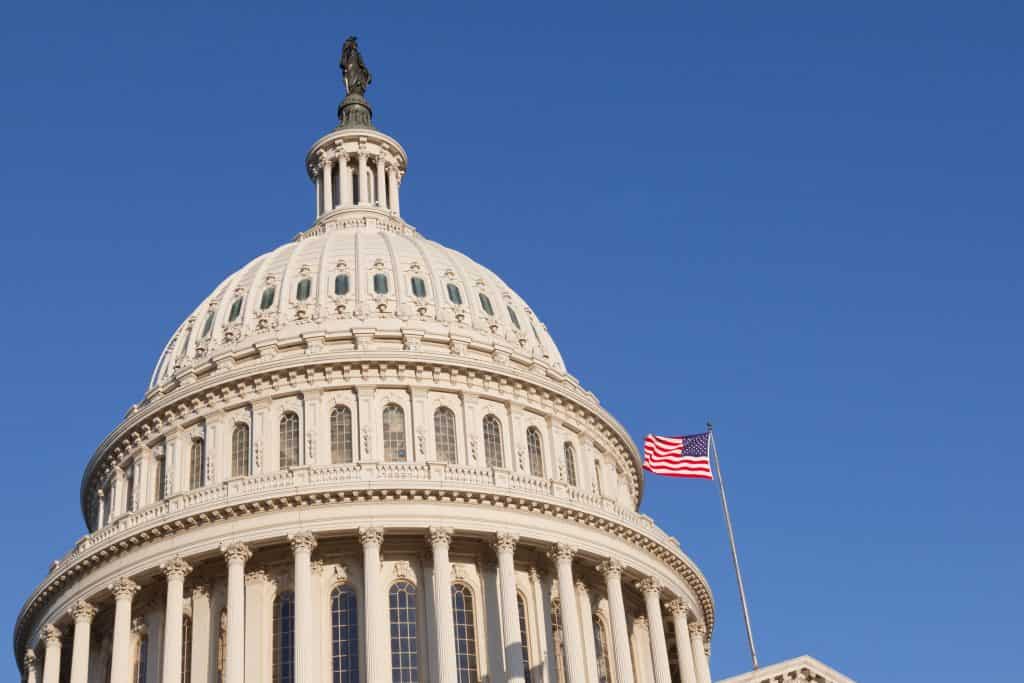 Iconic U.S. Capitol dome representing American democracy and diversity.
