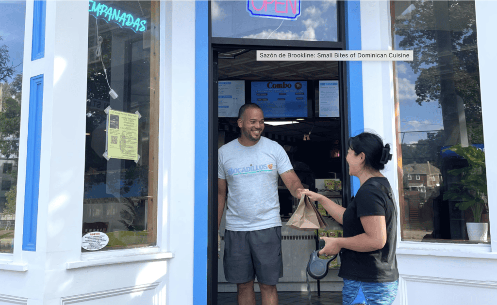 Sazón de Brookline: Dominican cuisine small bites at Latino News Network event.