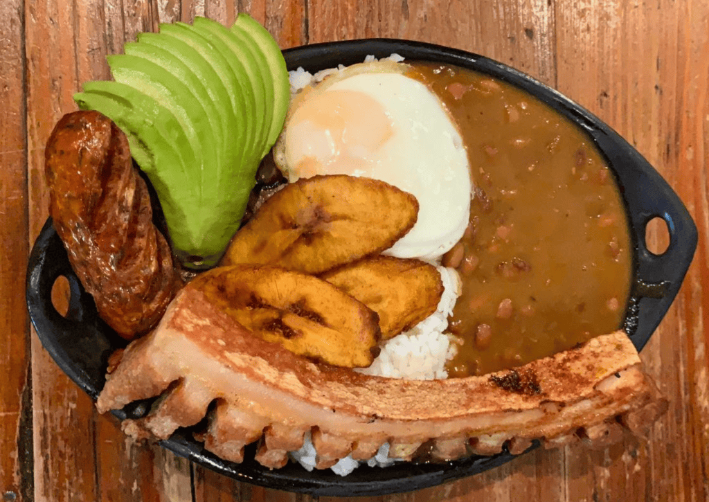 Sazón de Florida: Rancheritos Latin Restaurant traditional Latin breakfast plate with eggs, plantain.