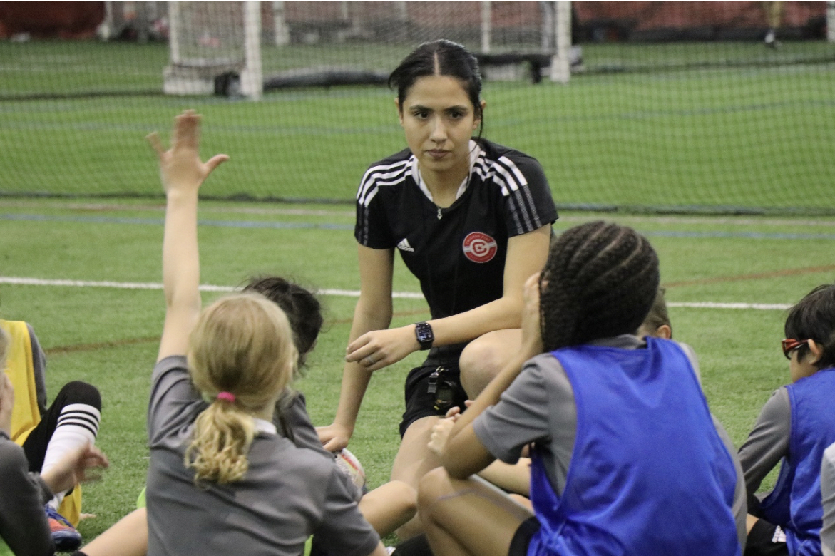Chicago Fire Youth Soccer Club Coach Christina Murillo sets the role model for young players